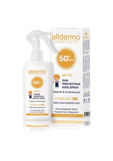 Alldermo Güneş Koruyucu Çocuk Spreyi SPF 50+ 200 ML