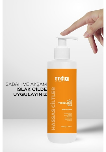 Tto X Yüz Temizleme Jeli Hassas Ciltler 200 Ml