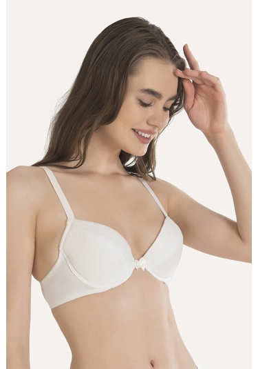 Nbb Kadın Beyaz Çıkarılabilir Destekli Mikro Sütyen Beyaz