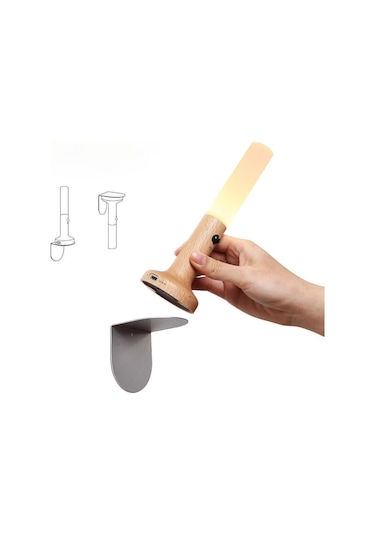 Homyl Led Sensörlü Gece Lambası Masa Sıcak Beyaz Işık Sari Çok Renkli