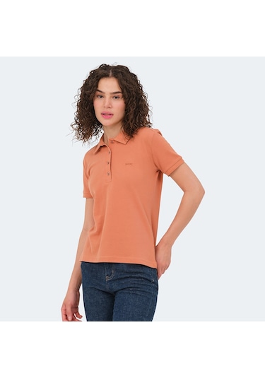 Slazenger VERA I Kadın Polo Yaka Kiremit Tişört