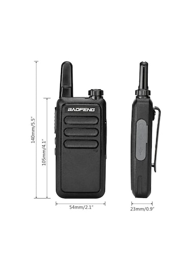 Valkyrie Baofeng BF-R5 Lisanssız Kulaklıklı Şarjlı 16 Kanal Vox El Telsizi