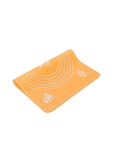 Sarı Silikon Pişirme Mat Pizza Mutfak Aletleri Pişirme Araçları Mutfak Eşyaları Bakeware Paspaslar Gömlekleri Malzeme Malzemeleri 40 X 30 Cm Sarı