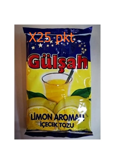 Gülşah Limon Aromalı Toz İçecek 25x300 Gr 1 Koli