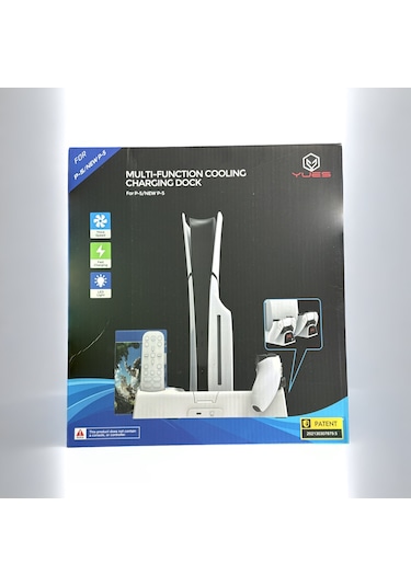 Yues Ps5 Fonksiyonel Stand Ps5 Slim Fanlı Stand Ps5 Şarj Standı