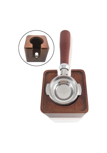 Homyl Kahve Sabotajı Tutucu Kapaklı Sıkıştırma İstasyonu Ahşap