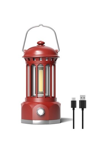 Şarj Edilebilir Akülü Kamp Lambası Kademesiz Karartma Kırmızı Kızıl