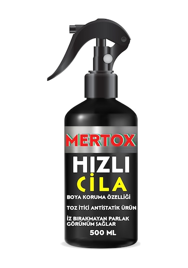 Mertox Oto Hızlı Cila Sprey 500ml Kaporta Bakım Parlatma Cilası