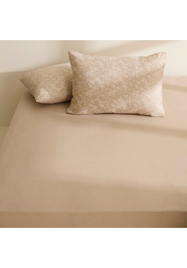 Sarah Anderson Alesia Tek Kişilik Çarşaf Takımı Bej Bej