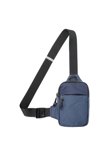 Erkekler Ve Kadınlar İçin Ayarlanabilir Omuz Askılı Su Geçirmez Göğüs Çantası, Mavi