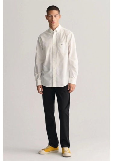 Gant Erkek Beyaz Regular Fit Gömlek-14808