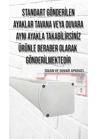 Gölge Stor En150cm Boy160cm Projeksiyon Perdesi Motorlu Hd 4k 8k