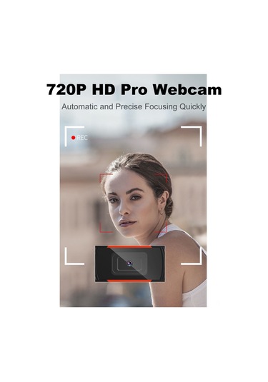 Qingmipy Usb 2.0 Web Kamerası 720p Hd 120 Derece Geniş Açı 80 Ayarlanabilir Mikrofonlu Sessizce Çalışır Qq Wechat Skype Uyumlu