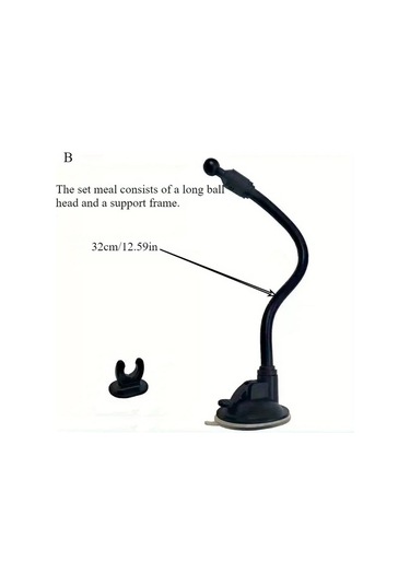 Xuweiwei D Sku 17mm Top Kafa Hortum Emici Taban Araba Cep Telefonu Tablet Tutucu Aksesuarları 4 Uzunluk 1 Adet