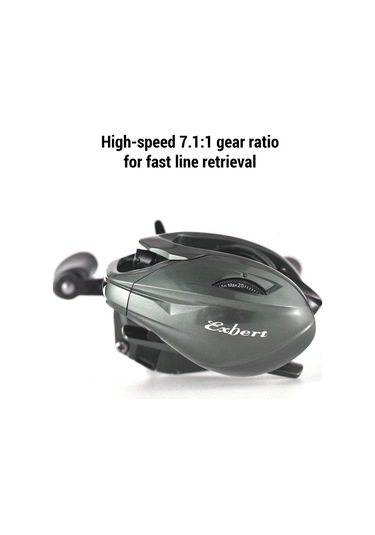 Ranyeek Sağ El Hafif Kuruş Makinesi Exbert Abt100 - 5+1 Rolman, 7.1:1 Hız Oranı, 4.5-5kg Sürtünme Gücü, Karbon Fiber