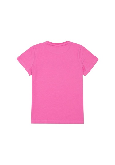 Çocuk Basic Bisiklet Yaka Tişört Pembe