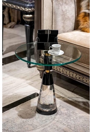 Dulda Akrilik Koni Sehpa Şeffaf