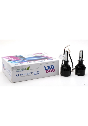 Duo H3 Uyumlu Blue Mavi 12v Led Headlıght