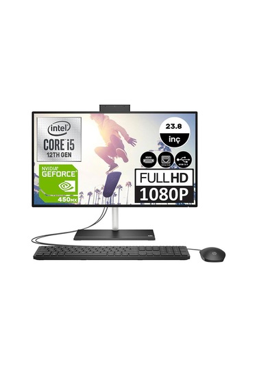 Hp 24-cb1013nt Intel Core İ5 1235u 64 Gb 1 Tb Ssd Mx450-2 Gb Freedos 23.8" Fhd All In One Bilgisayar 79n36eaw11
