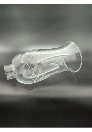 Lamba Camı.büyük,şeffaf Dekorlu E.14 Yuva :4.50cm-h:24.00cm Şeffaf