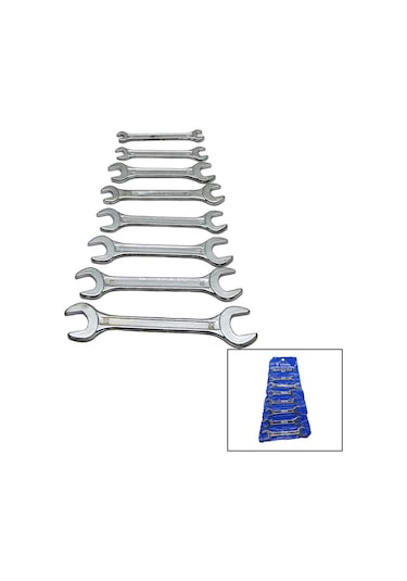 8 Parça Ağzı Açık 6-22mm Anahtar Takımı 4490