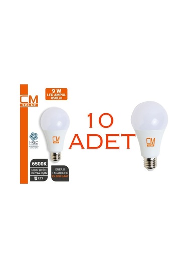 9w E27 Duy 6500k Led Ampul 10'lu Paket