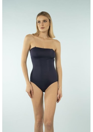 Estiva 2538-102 Lacivert Straplez İp Askılı Mayo