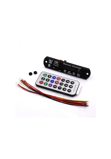 Mikrofonlu Bluetooth Radyo Usb Aux Sd Kart Mp3 Çalar 12 V