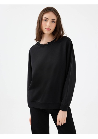 Loft Siyah Kadın Sweatshirt Lf2041676 Siyah