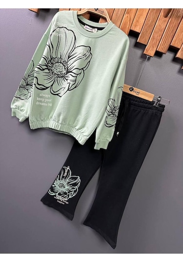 Kız Çocuk İspanyol Paca 2'li Takım Yeşil