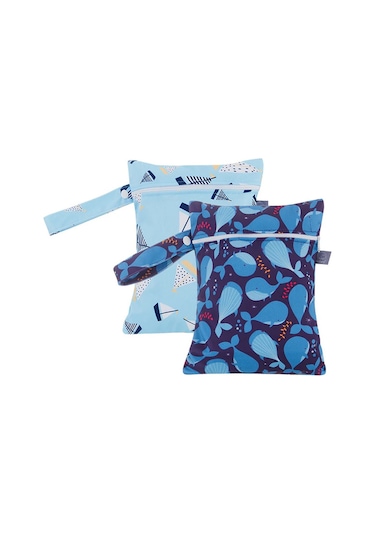 Reedark Emzirme Pompası Parçaları İçin Çift Fermuarlı Islak/kuru Çanta Seti - 2 Adet