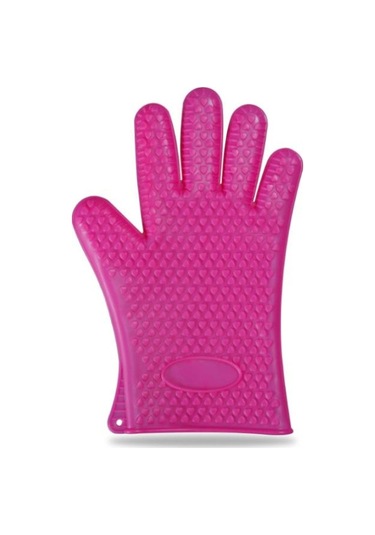 Gül Kırmızı 1 Çift Pişirme Araçları Beş Parmak Kalp Silikon Eldi Fırın Eldivenleri Haşlanma Önleyici Kapaklar&Aksesuarlar 56514548