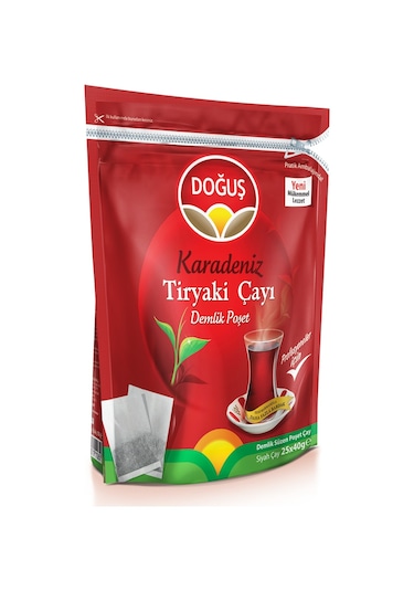 Doğuş Karadeniz Tiryaki Siyah Süzen Demlik Poşet Çay 25 x 40 G
