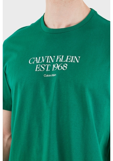 Calvin Klein Erkek T Shirt Lv14rf804g L4g Yeşil