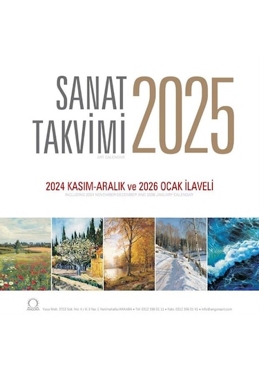 Sanat Takvimi 2025 Duvar Takvimi