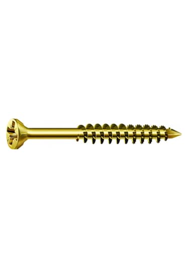 SPAX Cam Çıta Vidası, 3,5 x 40 mm, 200 Adet, Yarım Dişli, Havşa B