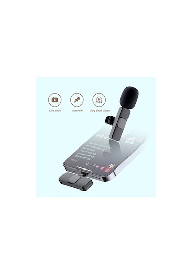 Apple Uyumlu iPhone Girişli Telefon Uyumlu Kablosuz Mikrofon Bluetooth Röporta
