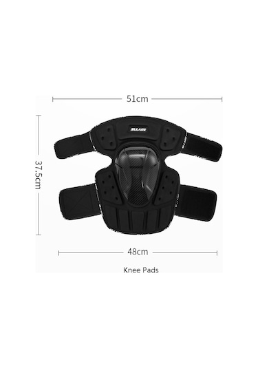 Sones Sulaite Off-Road Motosiklet Rüzgar Geçirmez Damla Korumalı Karbon Fiber Koruyucu Dişli Dizlik