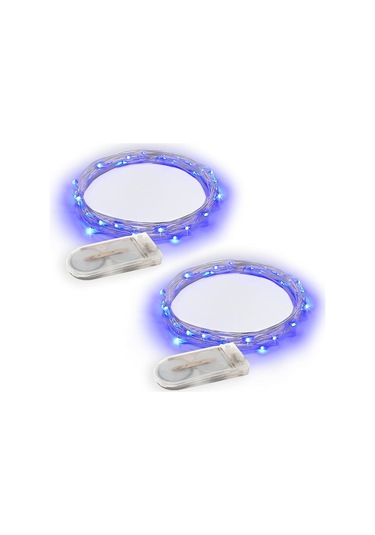 2'li Paket 6,5 Ft 20 Led Işık, Pati İçin Pil İle Çalışan Işık Dizileri Diğer