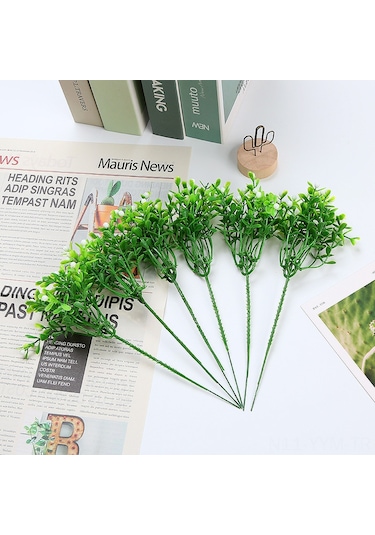 Geeksen Plastik Yapay Bitki - Turuncu Renk, 10 Adet, 24cm, Gerçekçi Görünüm, Renk Tutucu, Ev Ofis Dekorasyonu