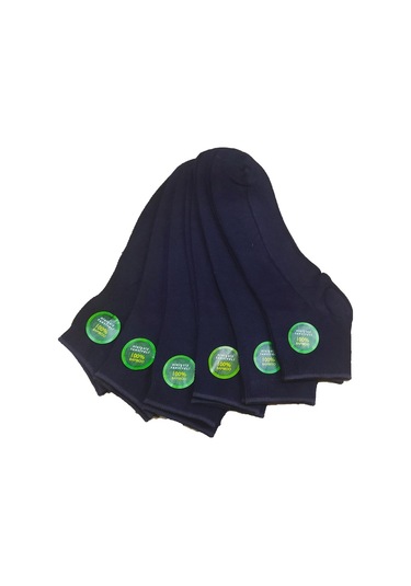 Erkek 6'Lı Bambu Kısa Konç Çorap Lacivert