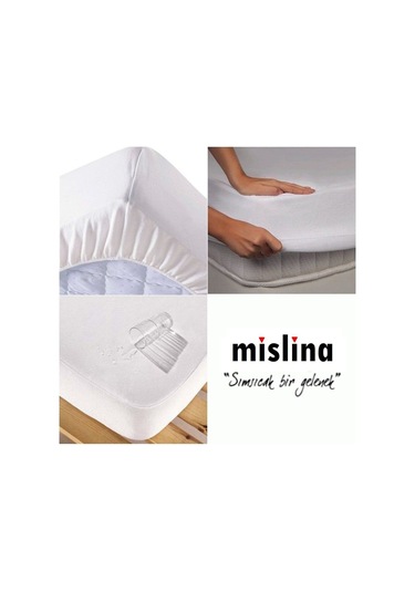 Mislina Home 120X200 Beyaz Fitted Sıvı Geçirmez Alez