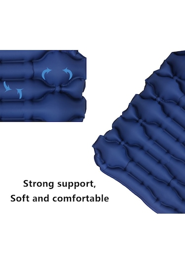 Gm-Am20 Kamp Matı Şişme Uyku Matı Naylon+Tpu Uyku Pedi - Siyah