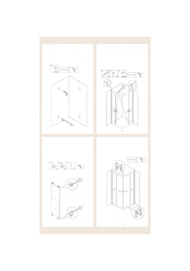 Durul Duşakabin Kare Siyah Kumlama Box Desen Siyah