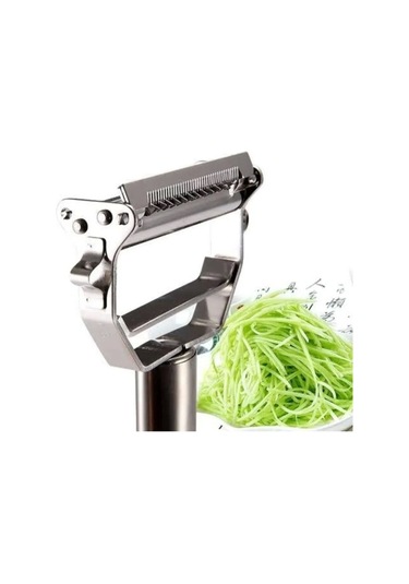 Turbo Çelik Paslanmaz Jülyen Çift Bıçaklı Fonksiyonel Sebze Meyve Soyacağı Çok Renkli