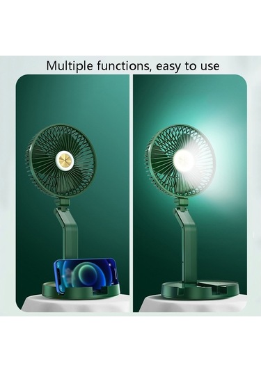 Soulader Usb İle Çalışan Katlanabilir Masaüstü Lamba Ve Fan Kombini - Sessiz Çalışma Özelliği İle Öğrenci Odaları Ve Yurtlar İçin Pratik Aydınlatma Ve Serinleme Çözümü