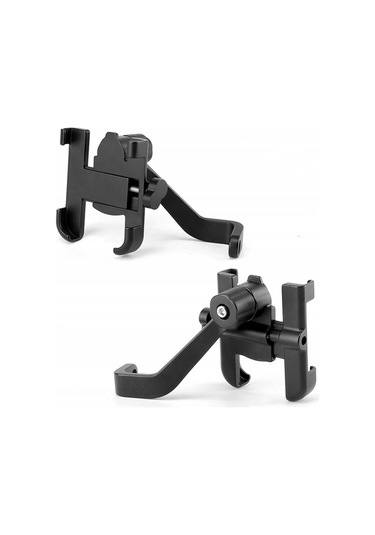 Alüminyum Gövdeli Metal Ayna Bağlantılı Motosiklet Telefon Tutucu 7 İnç Xl - 9012472741221ynt