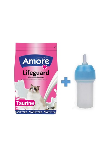 Amore Lifeguard Yavru Kedi Süt Tozu 240 G + Biberon 40 ML