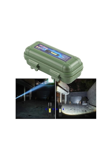 Buffer Kutulu Mini El Feneri Taşınabilir Led Kamp Ve Acil Durum El Lambası Plastik Gövde Çok Renkli