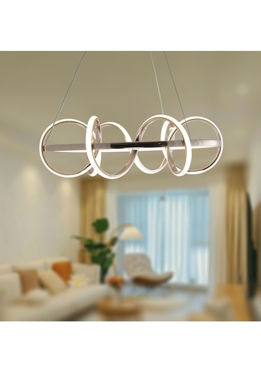 Tt314-fsr Tt Ayd. Sarı Işık B.sarmal Fransızsarıkaplama Avize Rosegold